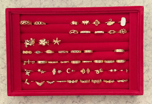 Gold Fashion Toe Rings